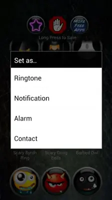 Scary Ringtones android App screenshot 0